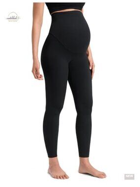 CRZ YOGA Maternity Leggings No Front Seam 25" High Rise Yoga Pants